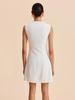 2025 Sleeveless Round Neck Button-Up Solid Color Women's Summer Dress