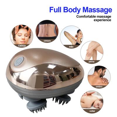 Elektrischer Kopfhaut-Massagegerät Silikon Kopfhaut Knet-Vibrationsgerät 6 Modi für Haarwachstum Stressabbau Wasserdicht Massageador