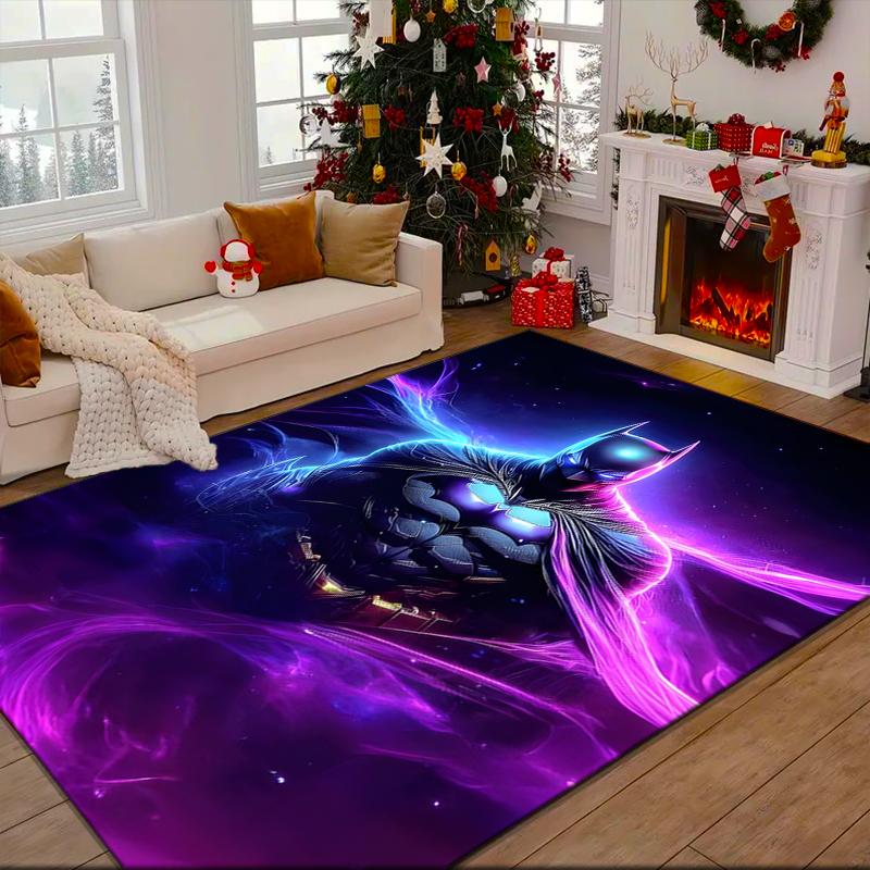 1PC Dark Knight Rising Rug Game Carpet, Floor Mat for Bedroom Living Room Entryway Rug, Home Decor Idea Gift for Christmas Birthday