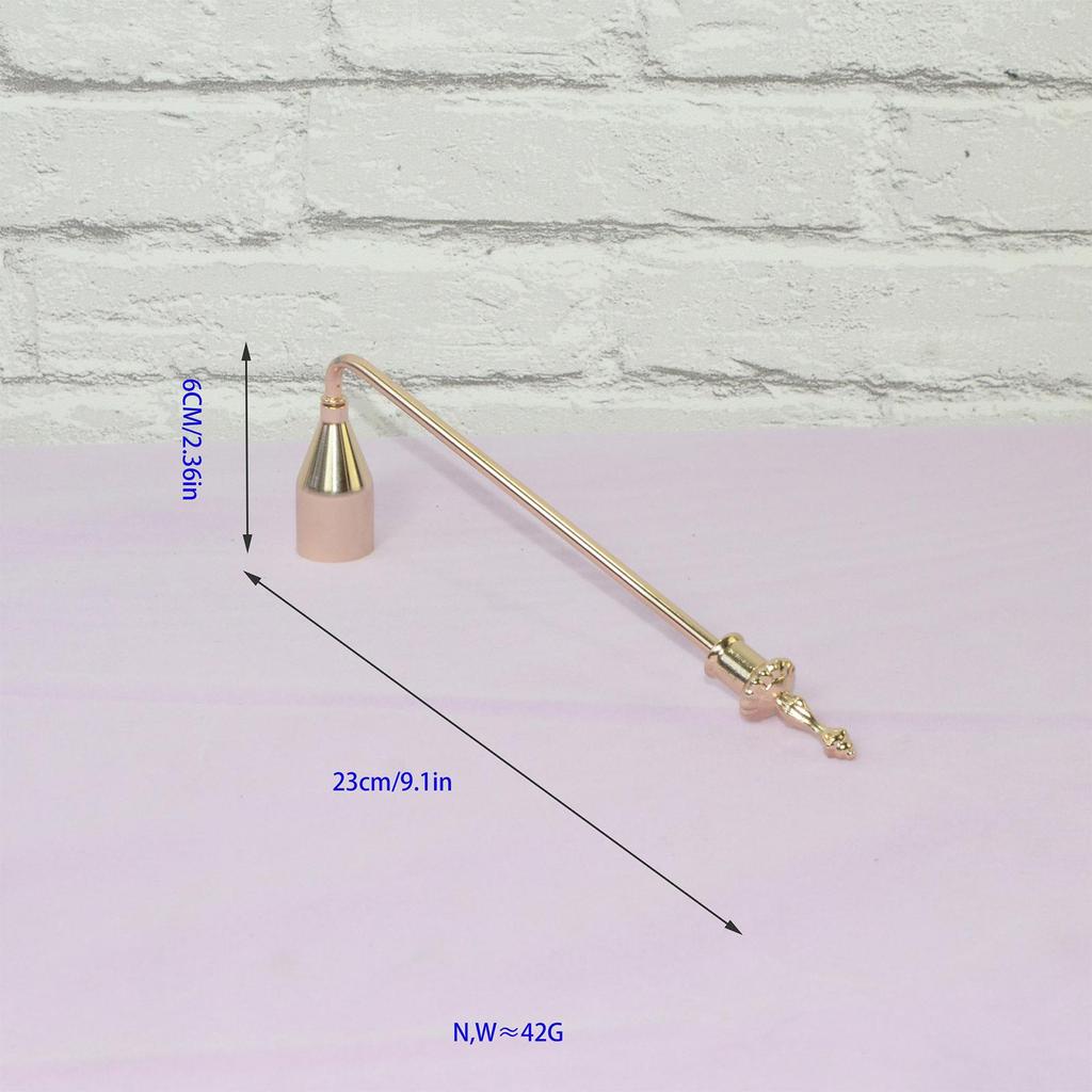 9 Inch Metal Long Handle Candle Snuffer Cover Candle Snuffer Tool Decorative Wick Extinguish Cover Accessories