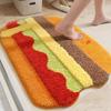 VIKAMA Fun Burger Plush Rug, Playroom 3D Creative Mat, Ultra-Soft Bedroom Floor Mat, Home Decor for Food Lovers