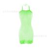 Sexy Neck Lingerie Women's Hollowed-out Tight Mesh, Burst Breasts, Perspective Hip Skirt, Uniform Temptation