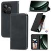 For Realme GT 6 5G Case Skin Touch Feeling Leather Phone Cover Magnetic Absorption
