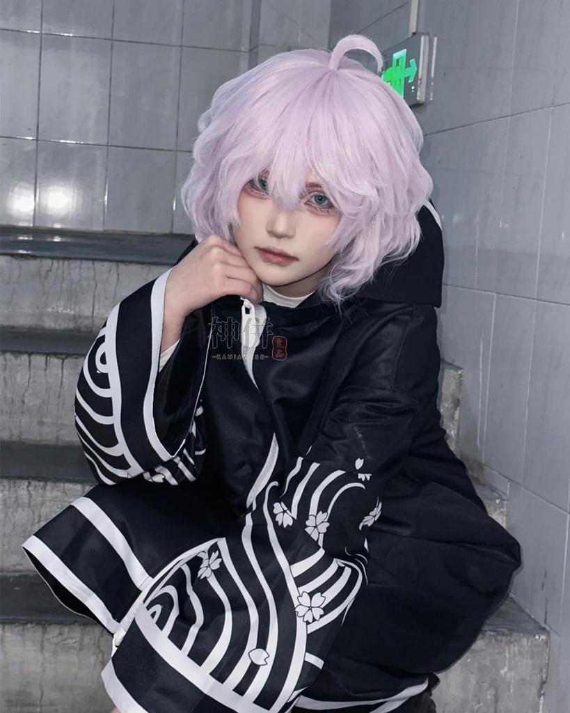 [Divine Quality] Kawaragi Senju Cosplay Wig (Includes Bon) from Tokyo Revengers, Adult Costume for Cultural Festivals, Events, and Stage Performances
