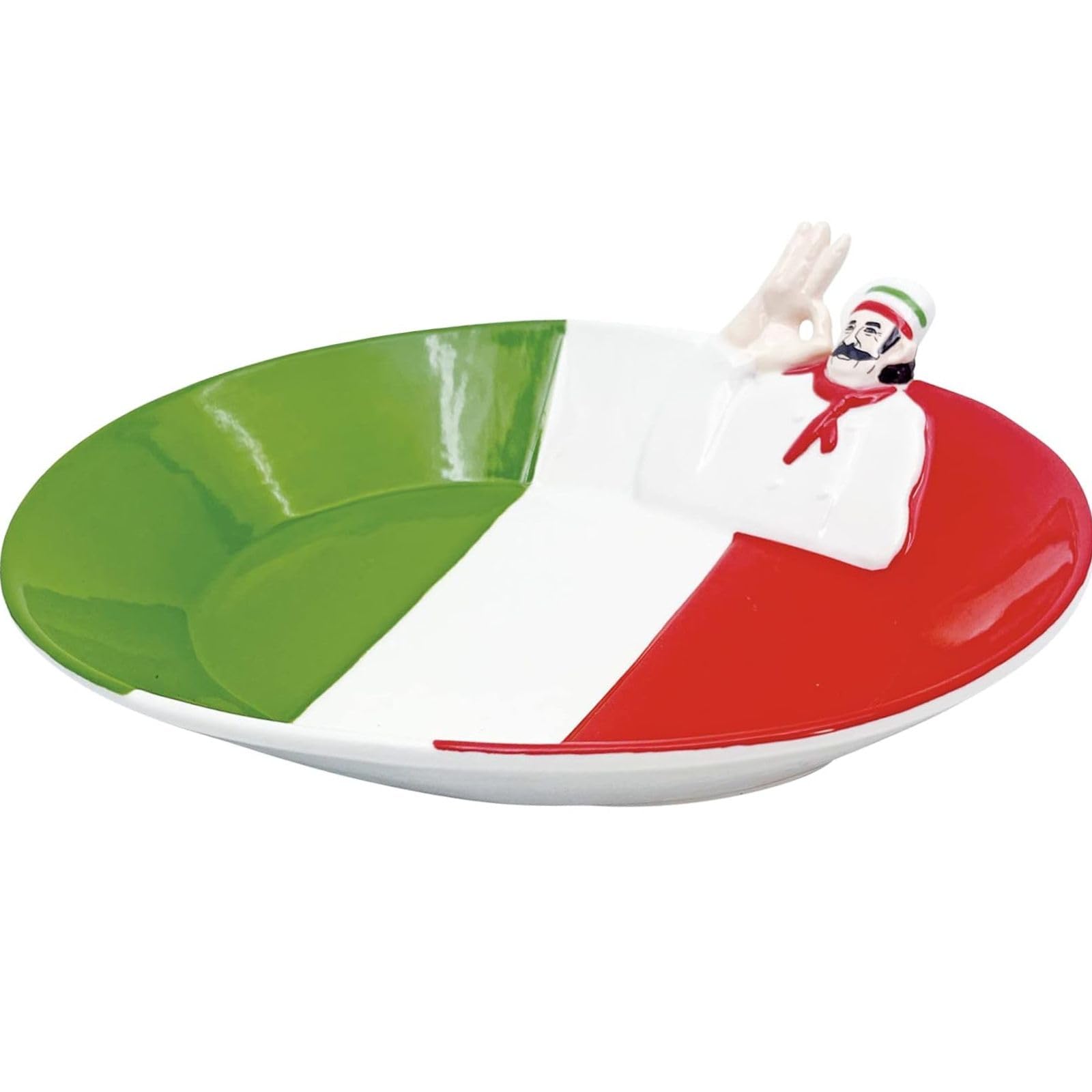 

Sun Art Italian Uncle Pasta Plate, Red, SAN4011