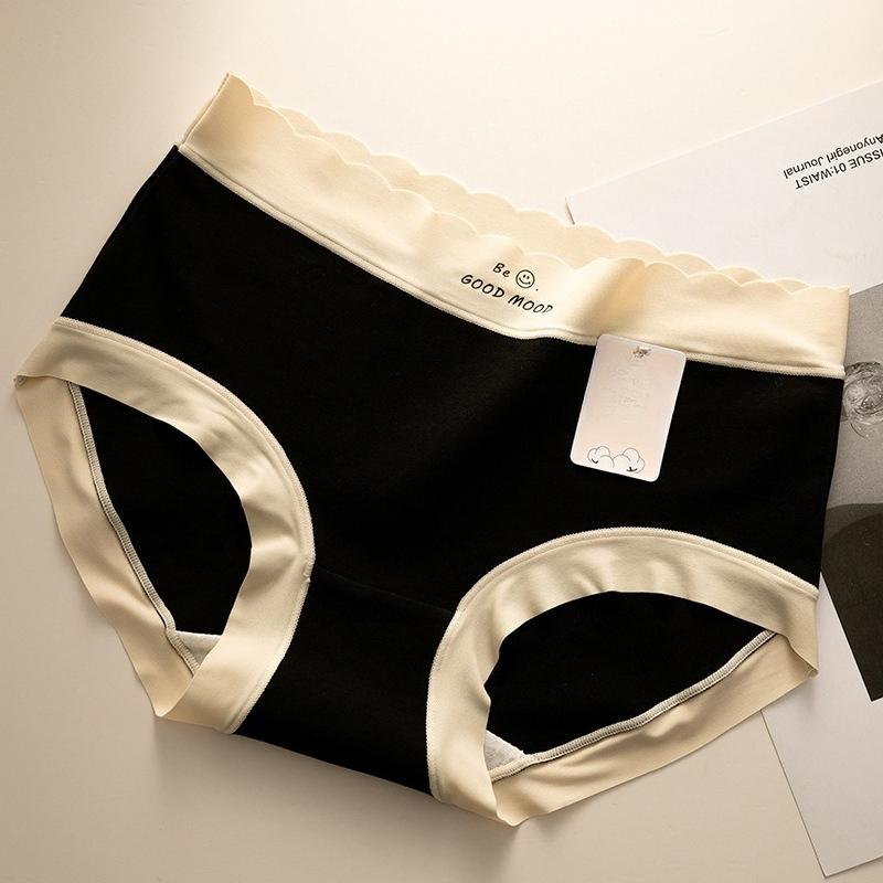 

Ladies Spring and Autumn Pure Cotton 5A Antibacterial Non Trace Cotton Crotch Waist Triangle Briefs XL