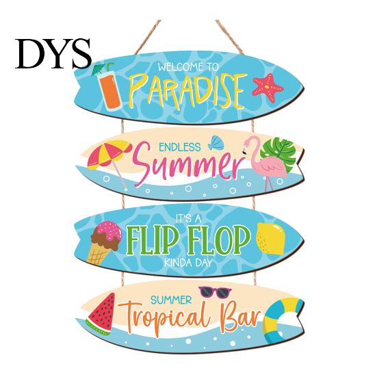 Gartenwandkunst Inspirierendes Holz-Hängeschild, Sommer Surfen Kinder Positiver Spruch Schild, Handgefertigtes Brett Bauernhaus String Schild für Schlafzimmer Zimmer Hof