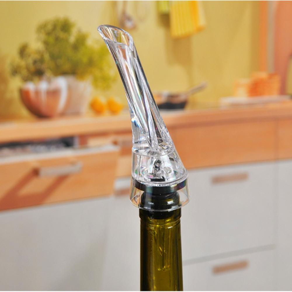 2pcs Acrylic Wine Decanter Professional Wine Aerating Spout Durable Wine Aerator Pourer  Pub