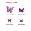 12Pcs Butterflies Wall Sticker Decals Stickers On The Wall New Year Home Decorations 3D Butterfly PVC Wallpaper for Living Room