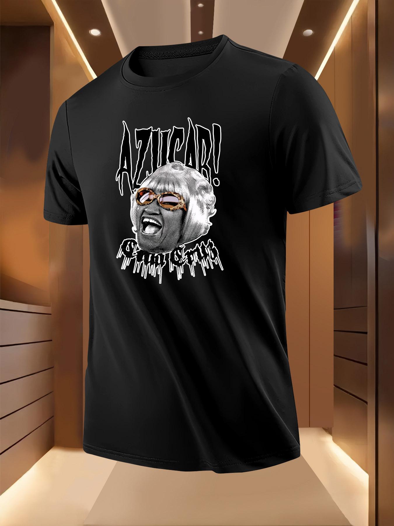 Crazy Grandma Print Graphic Tshirt for Summer S