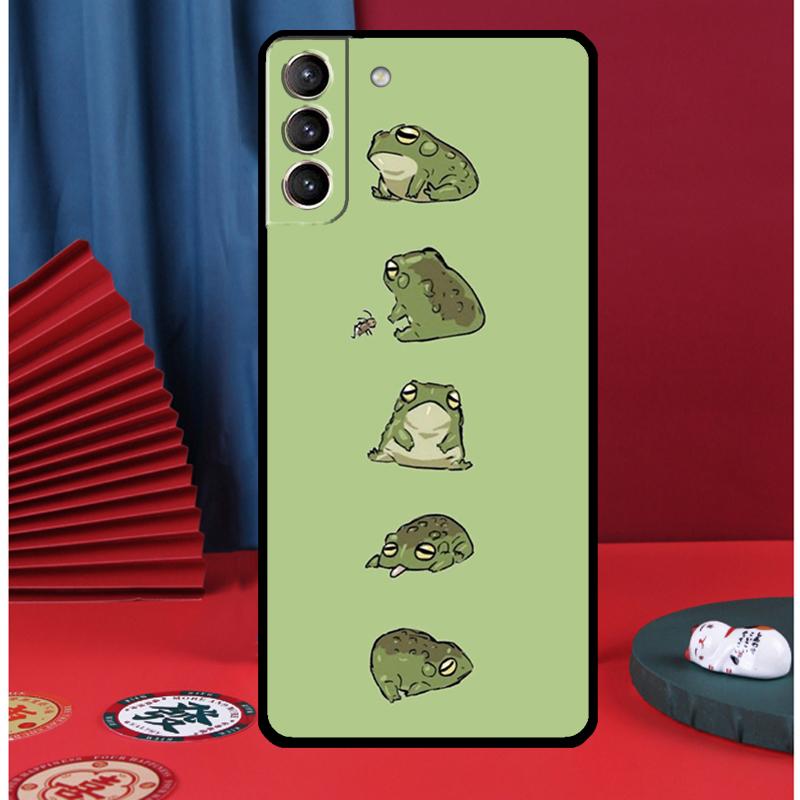 Kawaii Frosch Handyhülle Für Samsung Galaxy S24 Ultra S9 S10 S20 FE S21 S22 S23 Plus S25 Ultra Rückseite