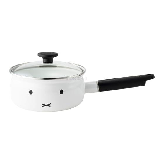 Fuji Enamel One Hand Pot IH Compatible Miffy Face 18cm