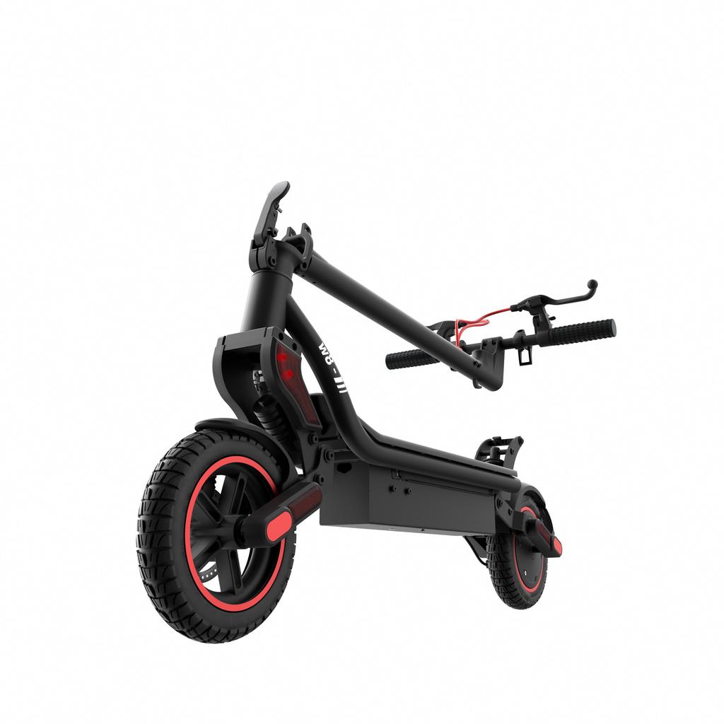 iScooter W8 9,3-Zoll Offroad-Elektroscooter, App-Unterstützung, vordere und hintere Doppelfederung, 750W Motor, maximale Reichweite mit Unterstützung bis zu 40km.