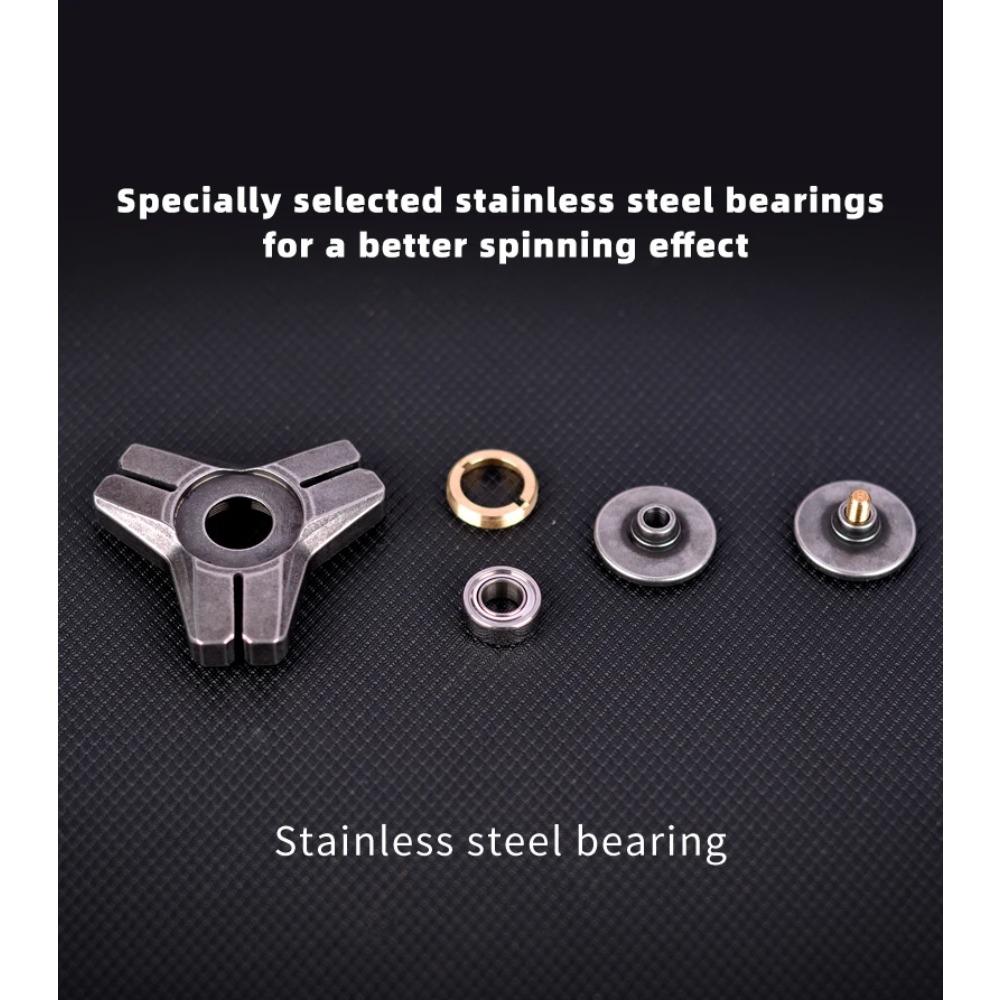 Stainless Steel Metal Hand Spinner Anti-anxiety EDC Fidget Toy for Adult Children Creative Metal Triangle Stress Relief Toy