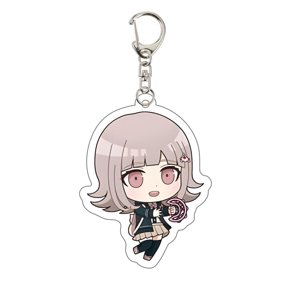Danganronpa Keychain Trigger Happy Havoc Anime Game Acrylic Badge Pendant Cosplay Accessories Cartoon Fans Collectible Gifts