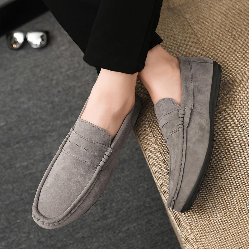 Men's Loafers Lightweight and Breathable Canvas Slip Lazy Shoes Designer Designed Flat Shoes and Comfortable Driving Shoes