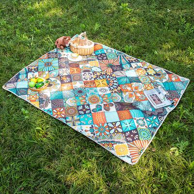 Ethnic Bohemian Thickened Picnic Mat Waterproof Moisture-proof Mat Portable Floor Mat Tent Beach Park Camping Mat