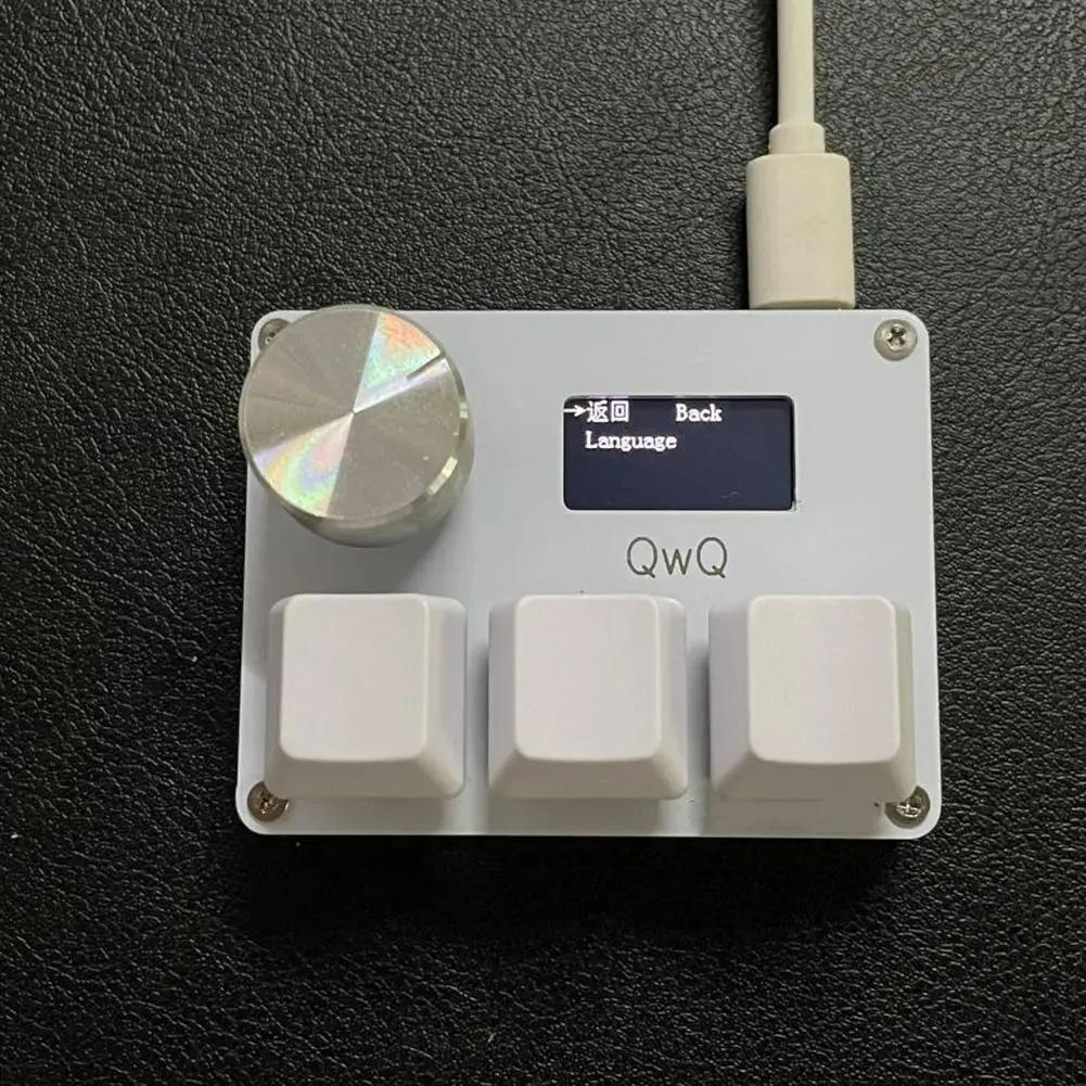 O3C Game Keyboard SayoDevice OSU O3C Rapid Trigger Hall Switches Magnetic Pink Switches Keyboard Knob Screen Copy Paste Shotcut