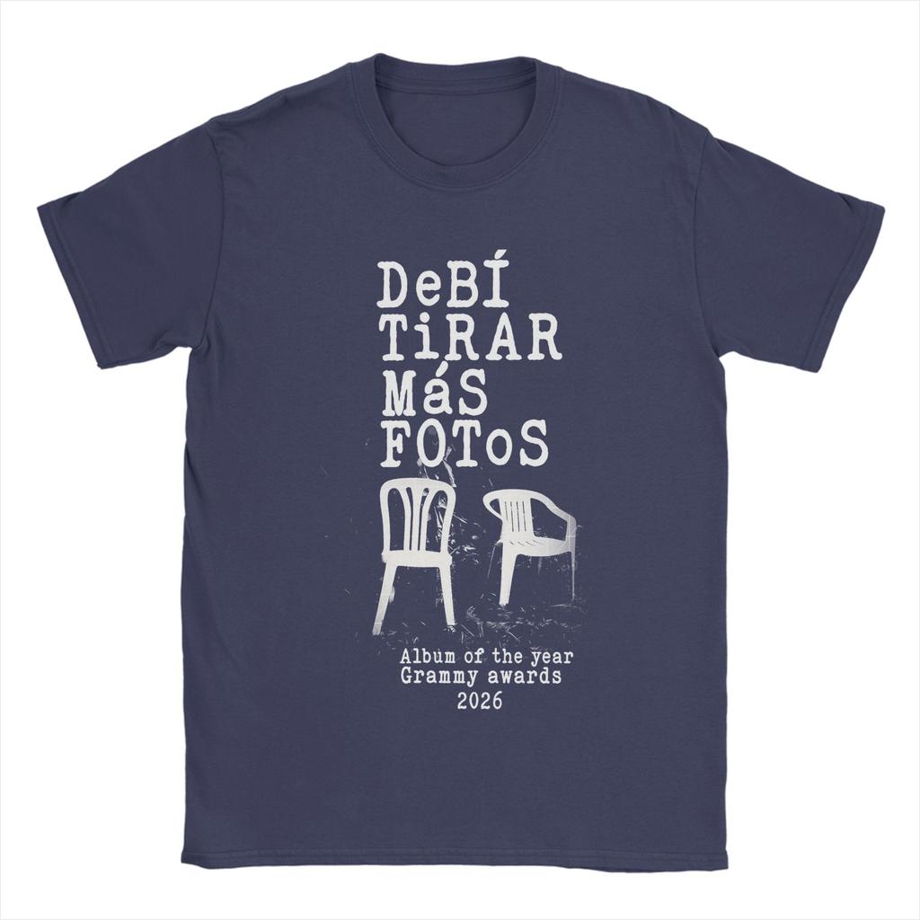 Casual Dbtf Debi Tirar Mas Fotos Bad Bunny TShirt Unisex Crewneck Cotton T Shirt Short Sleeve Tees Graphic Printed Clothing