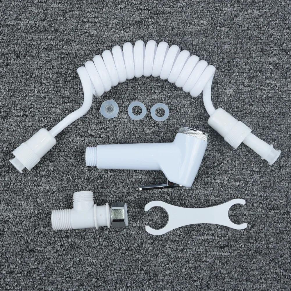 Shower Head Wall Hose Bathroom Plastic Toilet Shattaf Adapter Bidet Bracket Kit Jet Douche Spray Handheld New Home