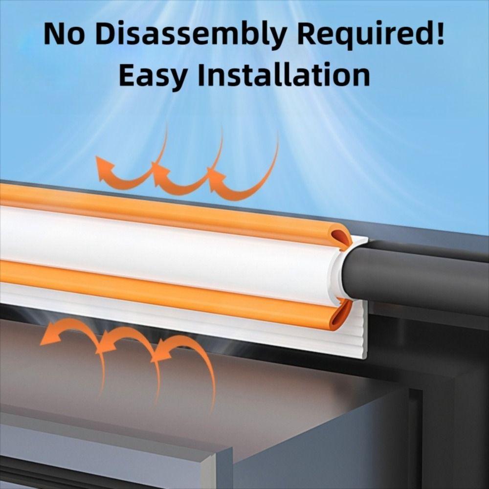 4m Casement Window Sealing Strip Soundproofing Windproof Insulation Strip Easy to Install Keep Warm Gap Sealer Winter