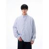 Kisko Simple American Retro Classic Striped Lapel Casual Shirt Unisex Trendy Loose Shirt Jacket Ins
