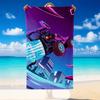 Quick Dry Beach Towel Rocket League Pattern, Lightweight Absorbent Towel for Pool Beach Vacation Use