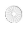 PU decorative lamp cover in round shape for ceiling fan fixtures providing a sleek finish and long-lasting ceiling decor