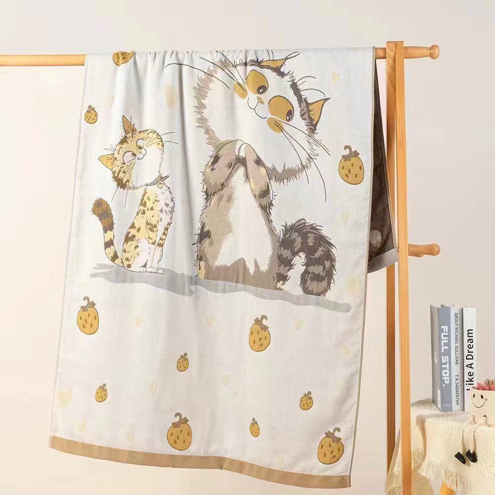 Cotton Bath Towel With Absorbent Quick Dry Fabric For Couples Home Use