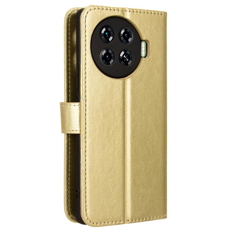 For TECNO Spark 20 Pro+/KJ7 Case Crazy Horse Texture Stand Leather Phone Cover