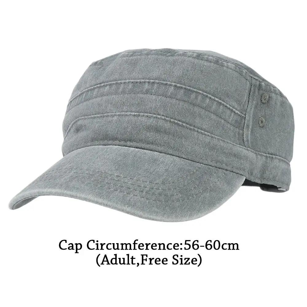 Big Head Man Large Size Pure Cotton Army Make Old Flat Cap Outdoors Baseball Cap Fishing Cap Summer Sun Hat