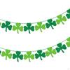 ST. Patrick's Day Banner Saint Patricks Flag Party Decorations Garland Green Shamrock Art
