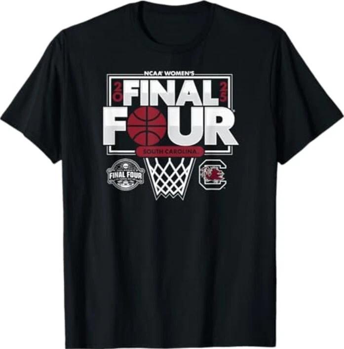 South Carolina Gamecocks Final Four 2025 W Basketball Net T-Shirt 4XL