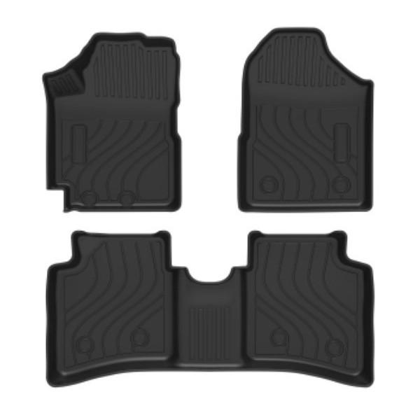 Toyota ETIOS 2018 LHD TPE Floor Mats: Eco-friendly, Odorless, Waterproof, Wear-resistant, Anti-slip.