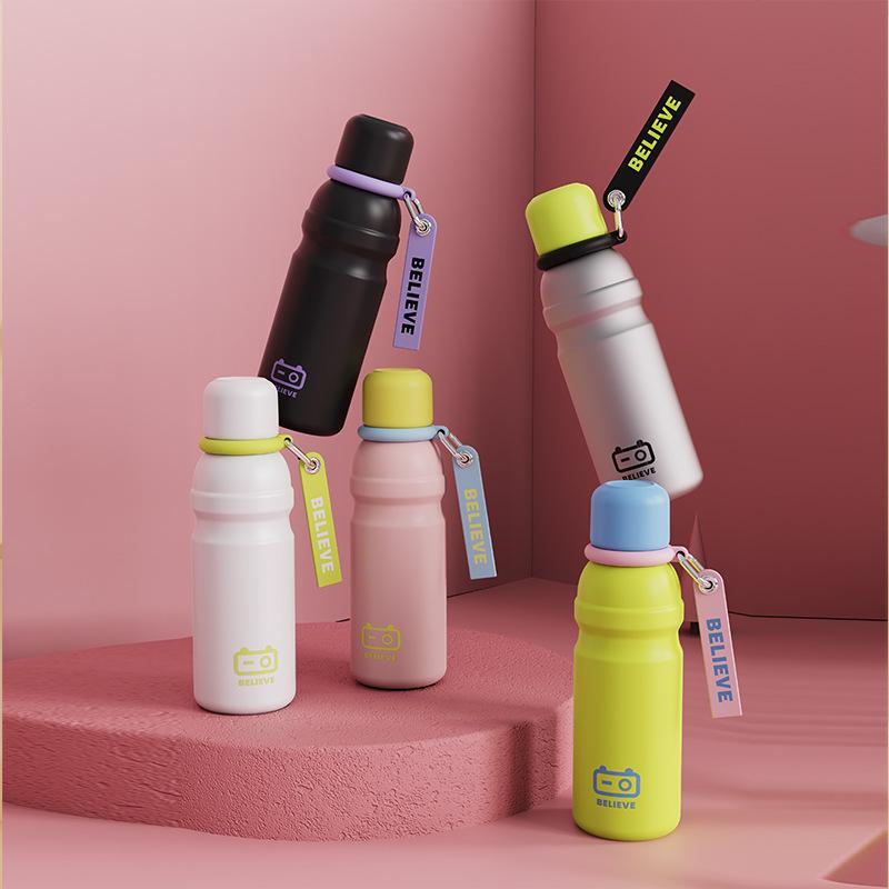 New Colorful Accompanying Outdoor Thermos Cup Office High Appearance Level Water Cup Men and Women Large Capacity Water Cup Straight Drink