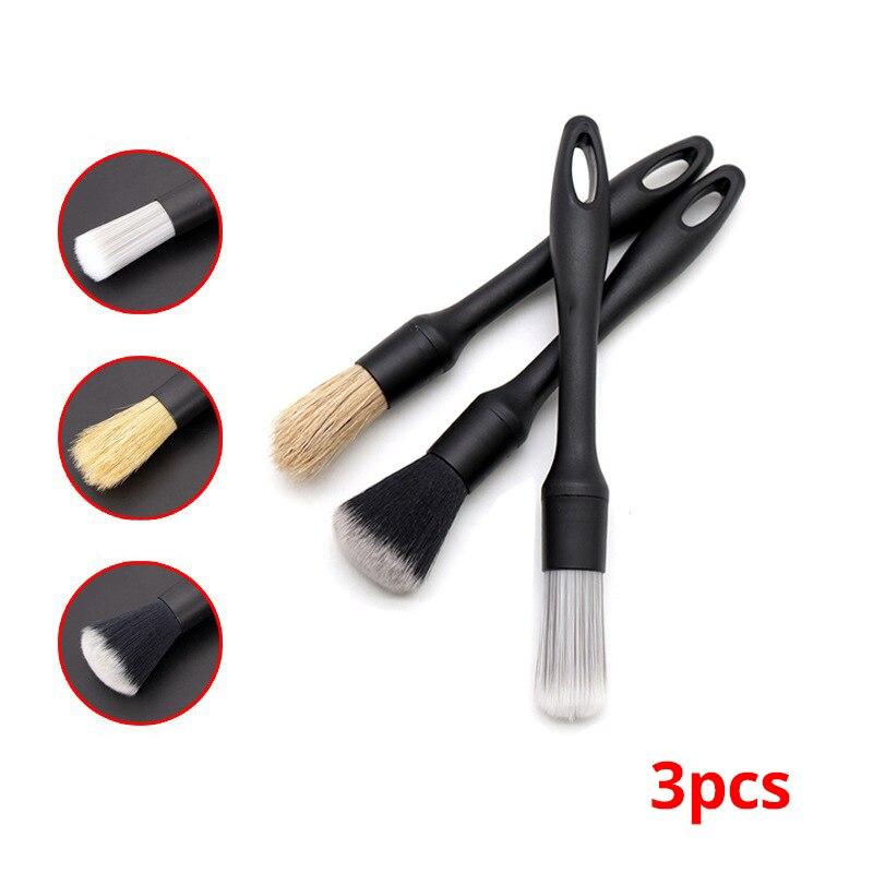 

3pcs Car Air Conditioning Vent Cleaning Brush Crevice Sweep Dust Duster Car Interior with Brush Car Wash Tool