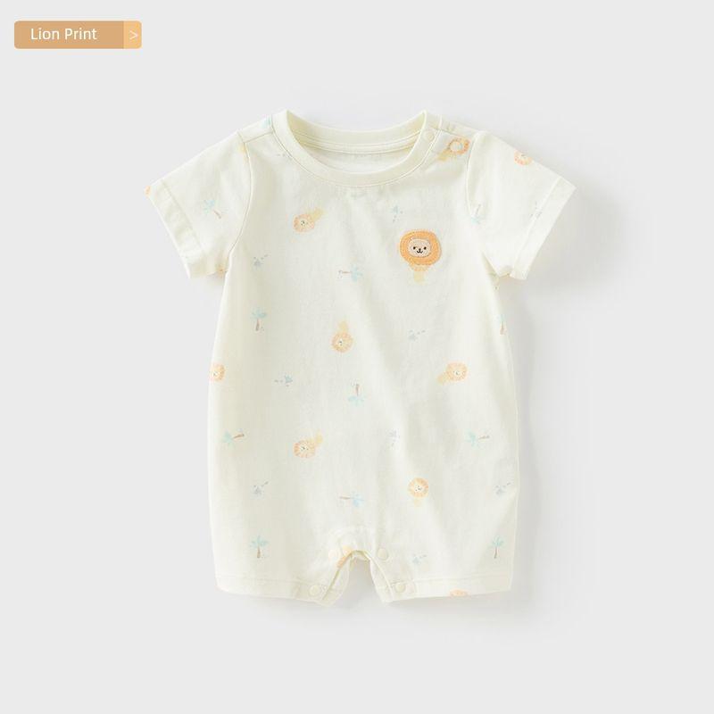 Newborn Summer Full Moon Men s Jumpsuit Lion Print [Dbm17793-A] [Ready Stock] 59