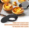 Cyimi Egg Tart Pans, 6-Piece 3-Inch Mini Tart Pans with Removable Bottoms, Cupcake Cake Pans, Muffin Pans, Baking Tools, Reusable Quiche Bakeware, Car