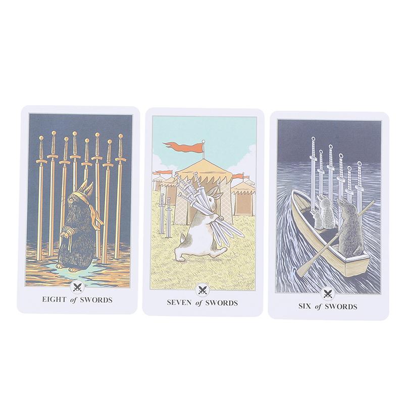 78Pcs Tarot Lunalapin Rabbit Tarot Deck Tarot Cards Tarot Card Game Party Game