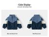 2025 Doppelseitige Fleecejacke für Jungen – Warmes, Colorblock-Freizeit-Herbstoberteil