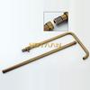 Luxury NEW Bathroom Surface Mount Brass Rainfall Shower Faucet Set Antique Brass with Handshower + Tub Spout + 8" Shower Head