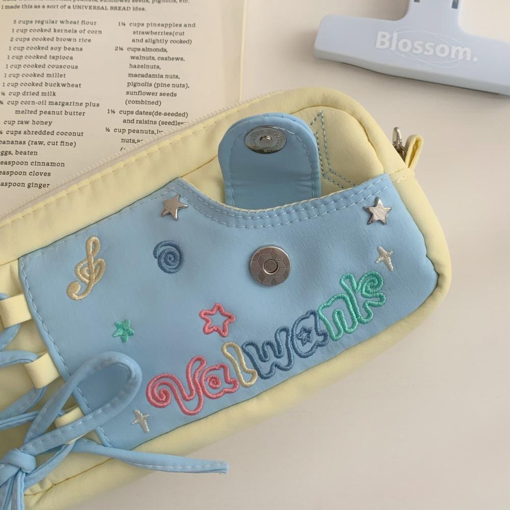 Pencil Case Large Ins Pen Bag Desktop Storage Cartoon Pencil Bag Korean Stationery Bag  School