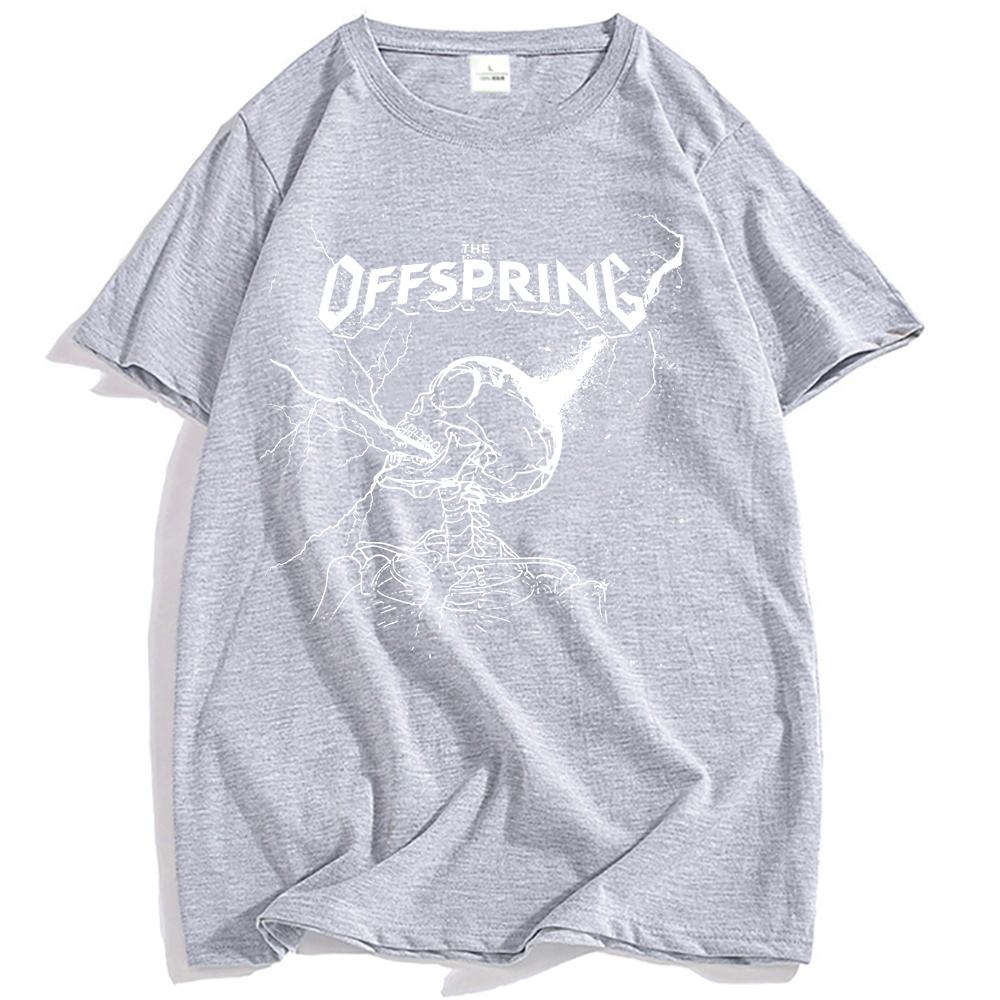 PŘEPLŇOVANÉ Černé Tričko The Offspring Rocková Kapela Trička Léto Grunge Hip Hop Streetwear Unisex Léto Bavlna Pánské Tričko Móda