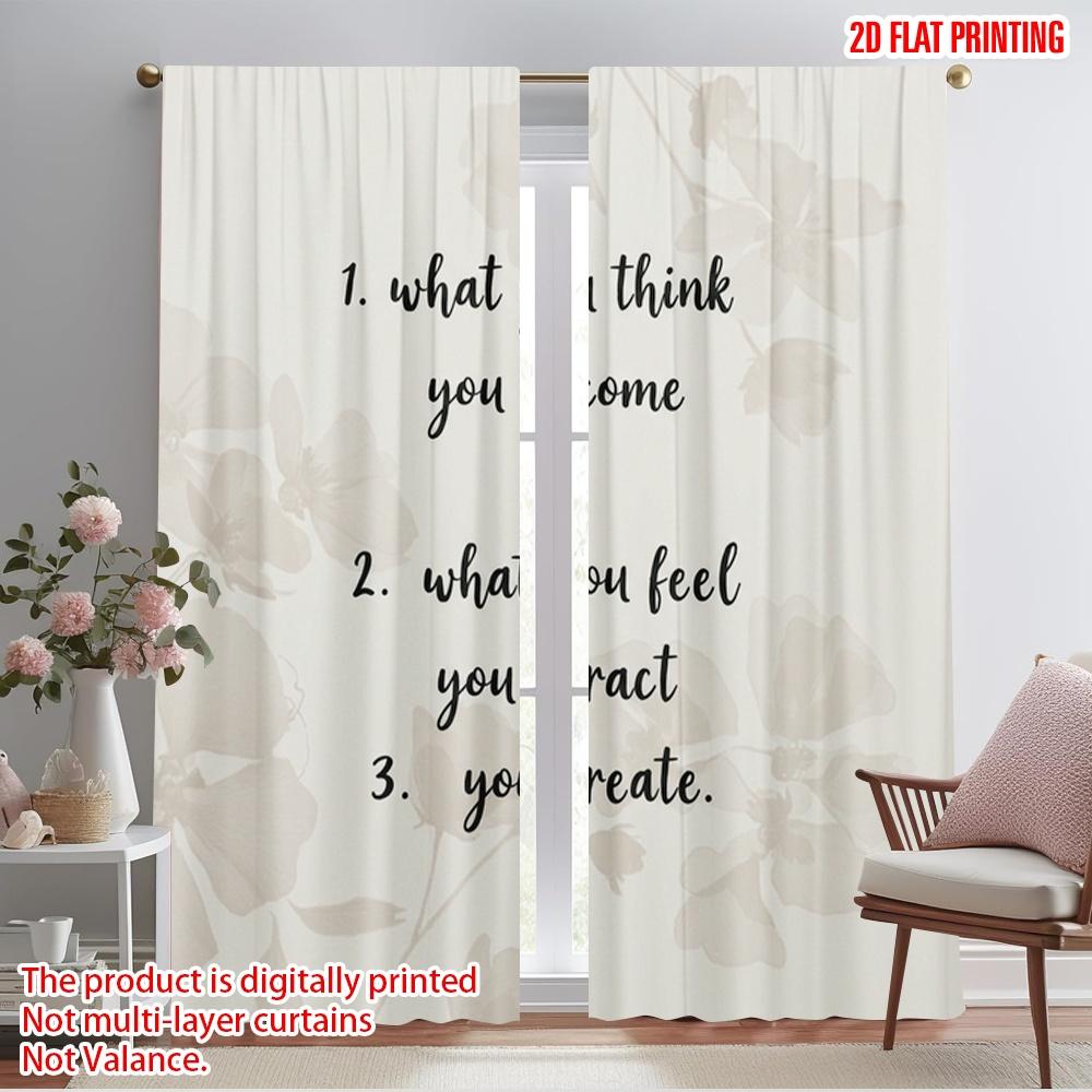 

2pcs 2D flat printing Window Treatment Curtains Dream Garden Wall Polyester Fabric Without Electricity Seasonal Party & Holiday 52.50×116.00 CM 2pcs