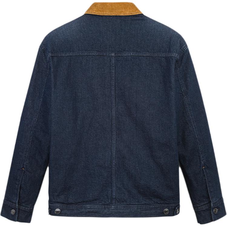 Timberland American Vintage Logo Comfortable Warm Corduroy Denim Multi-Pocket Work Jacket Men jackets Stonewashed-Blue A69CU-H87