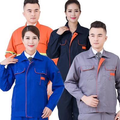 Herren Langarm Arbeitskleidungsset: Auto-Reparatur- und Schweißanzug mit Logodruck für Frühling und Herbst