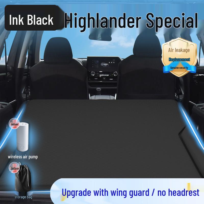 Toyota Highlander Inflatable Trunk Mattress: Essential SUV Rear Sleeping Mat for Seven-Seaters