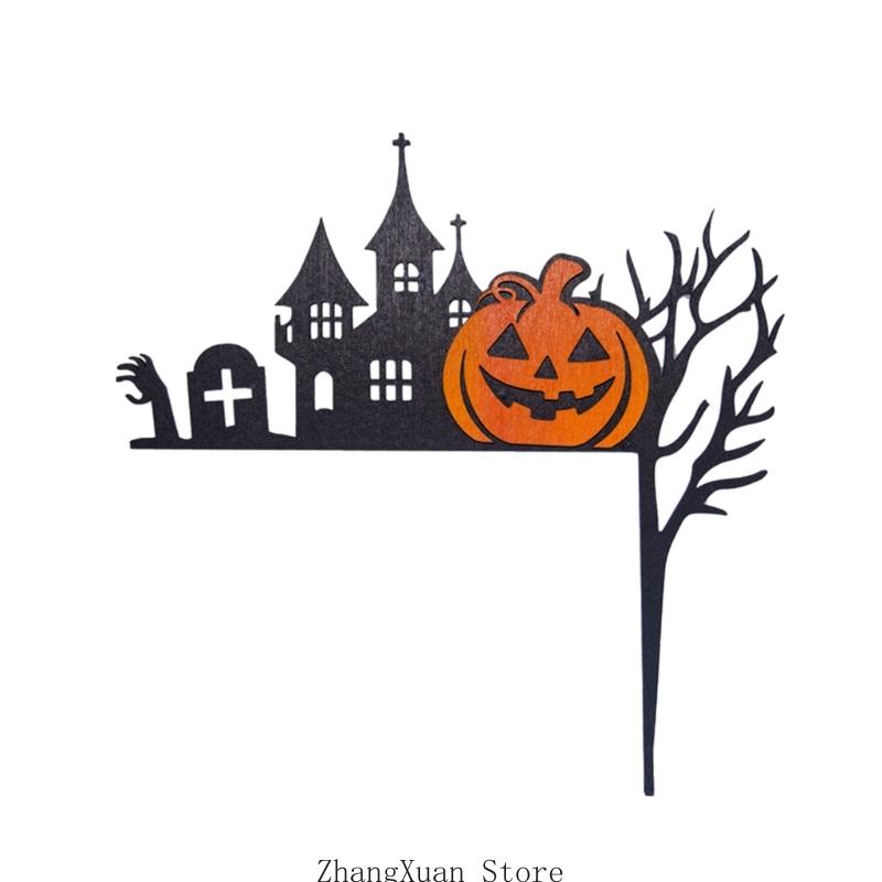 3XUF Holiday Wooden Corner Decoration for Scary Party Home Decoration and Gift