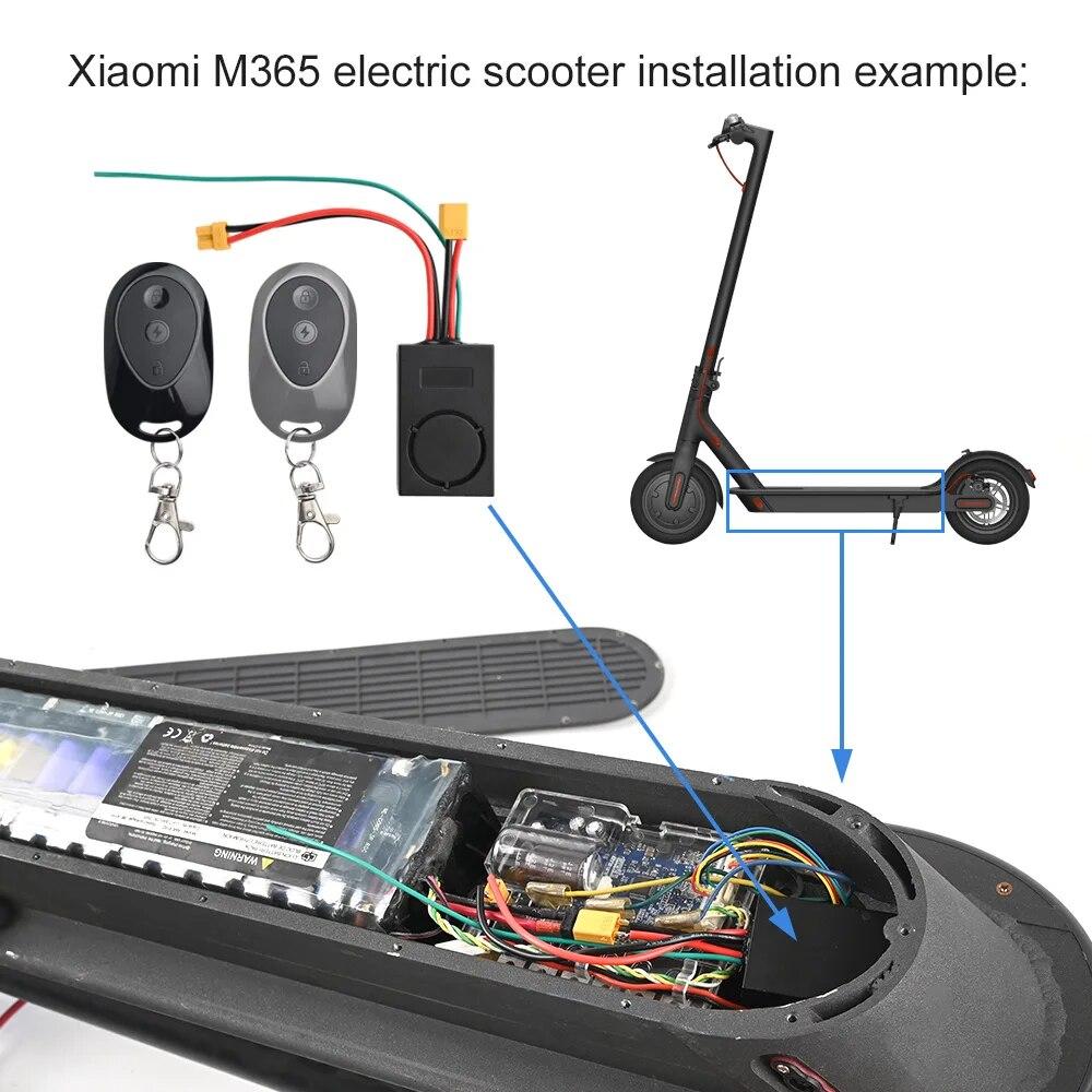 Allarme Sonoro Forte con Telecomando Antifurto Per Xiaomi M365 1s Pro Pro2 per Ninebot Max G30 G30D Scooter Elettrico Dispositivo di Ricambio