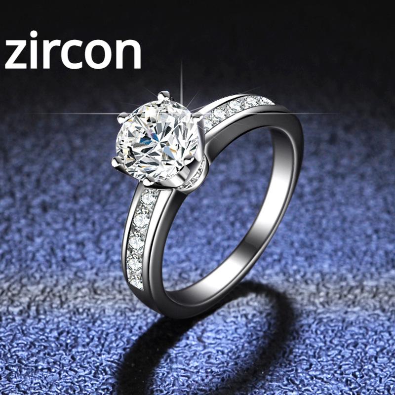 

Каблучка зі срібла 925 проби муасаніт із шістьма кігтями для жінок, каблучка, модна класична ювелірна обручка, пропозиція, каблучка з діамантом, подарунок для дівчини 19